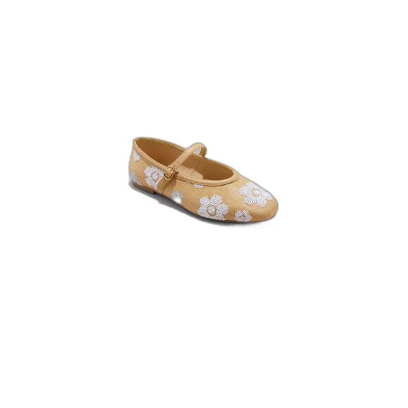 Women's Issa Raffia Floral Sequin Mary Jane Ballet Flat -A New Day-Size 11 & 9.5 - Picture 1 of 6